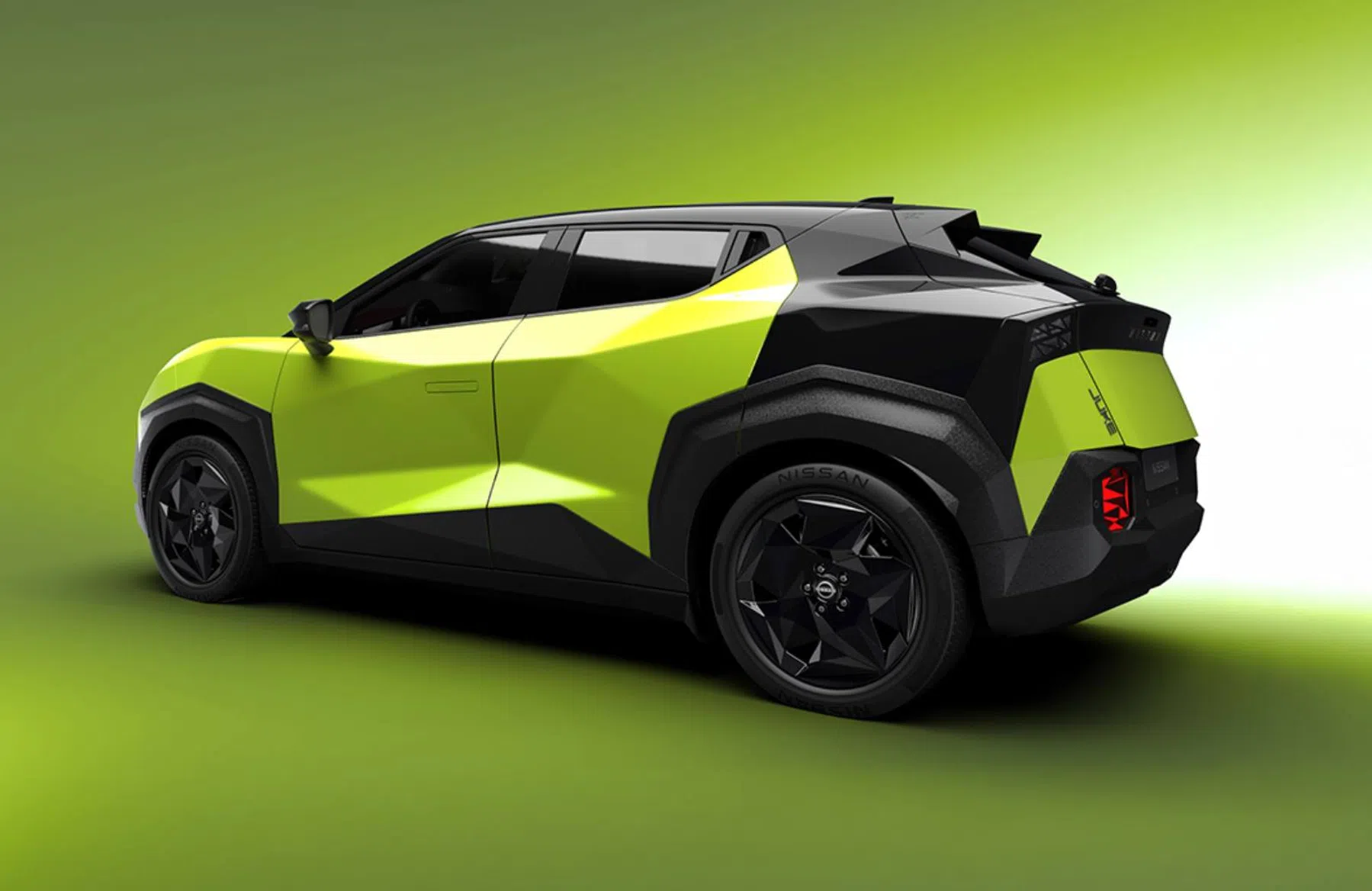 Nissan Juke EV 3/4 achter